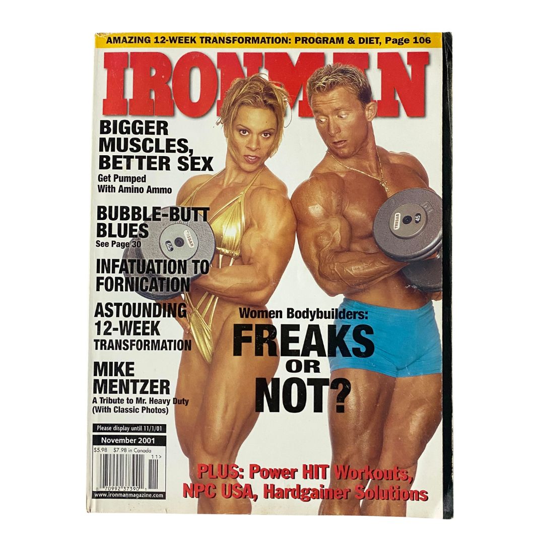 Iron Man Magazine November 2001 Andrulla Blanchette, Noel Thompson No Label