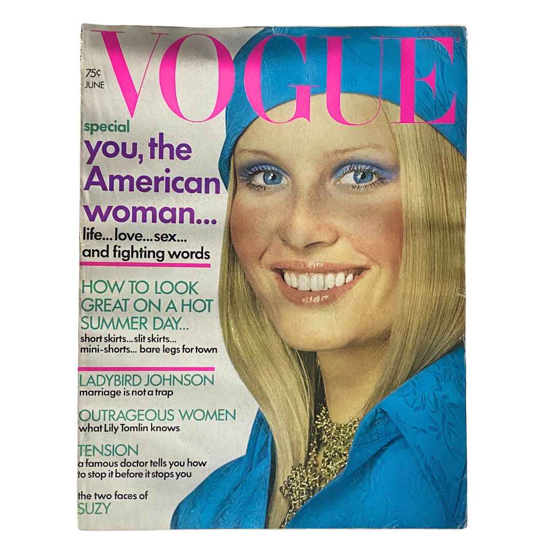 VTG Vogue Magazine June 1971 Gunilla Lindblad by Irving Penn No Label