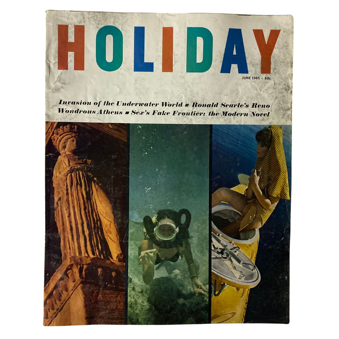 VTG Holiday Magazine June 1965 Vol 37 No. 6 Detail of the Erechtheum No Label