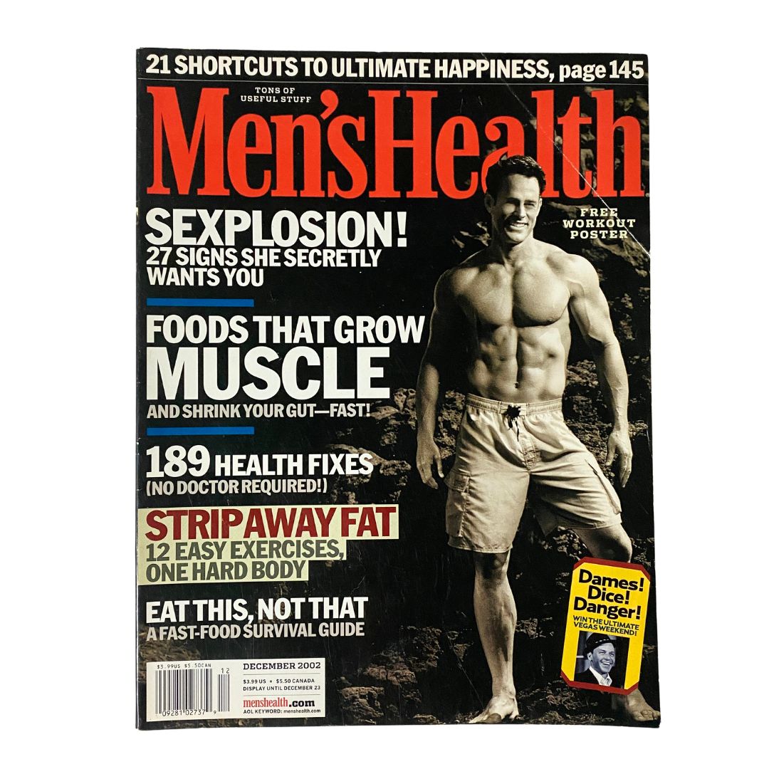 Men's Health Magazine December 2002 Foods That Grow Muscle No Label