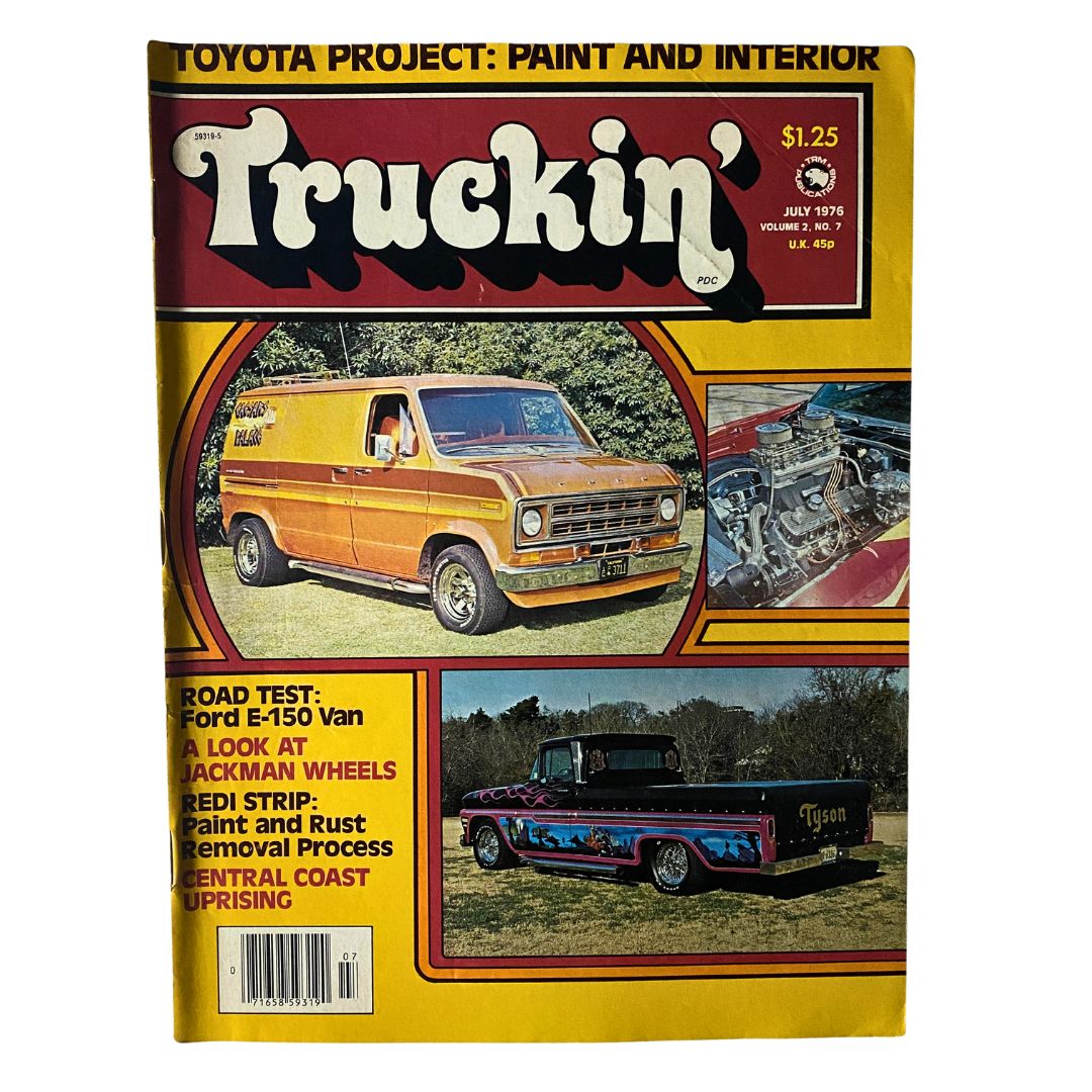 VTG Truckin' Magazine July 1976 Vol 2 No. 7 Road Test Ford E-150 Van No Label