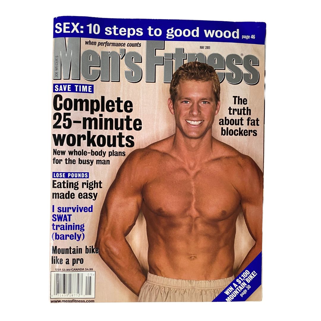 Men's Fitness Magazine May 2000 Drew Waters Cover No Label VG