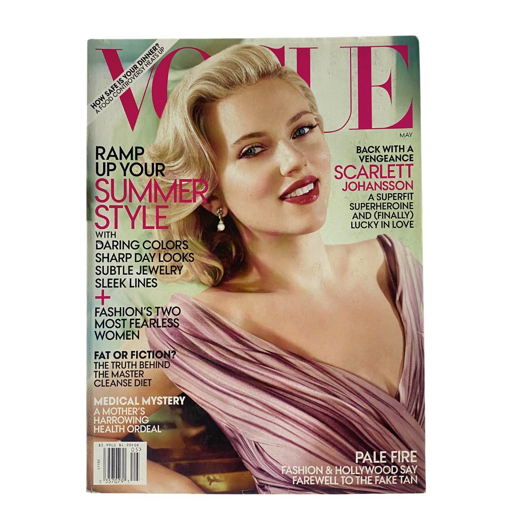 Vogue Magazine May 2012 Scarlett Johansson by Mario Testino No Label VG