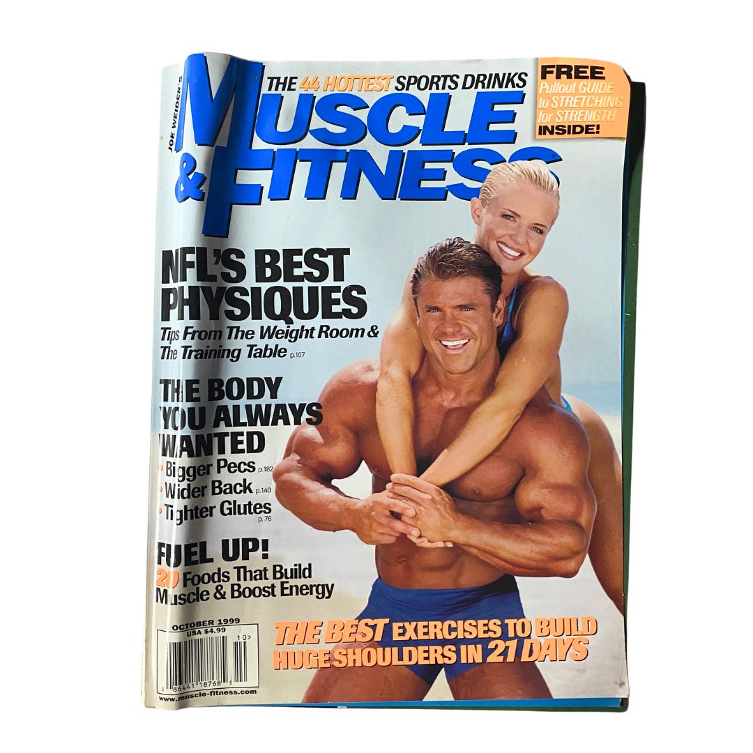 Muscle & Fitness Magazine October 1999 Eddie Robinson, Heather Downey No Label