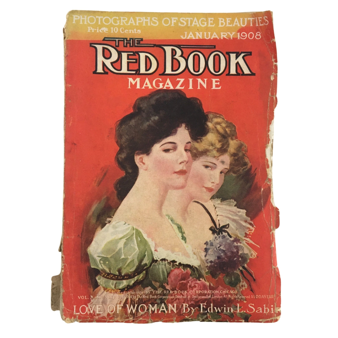 The Redbook Magazine January 1908 Love of Woman by Edwin L. Sabin No Label