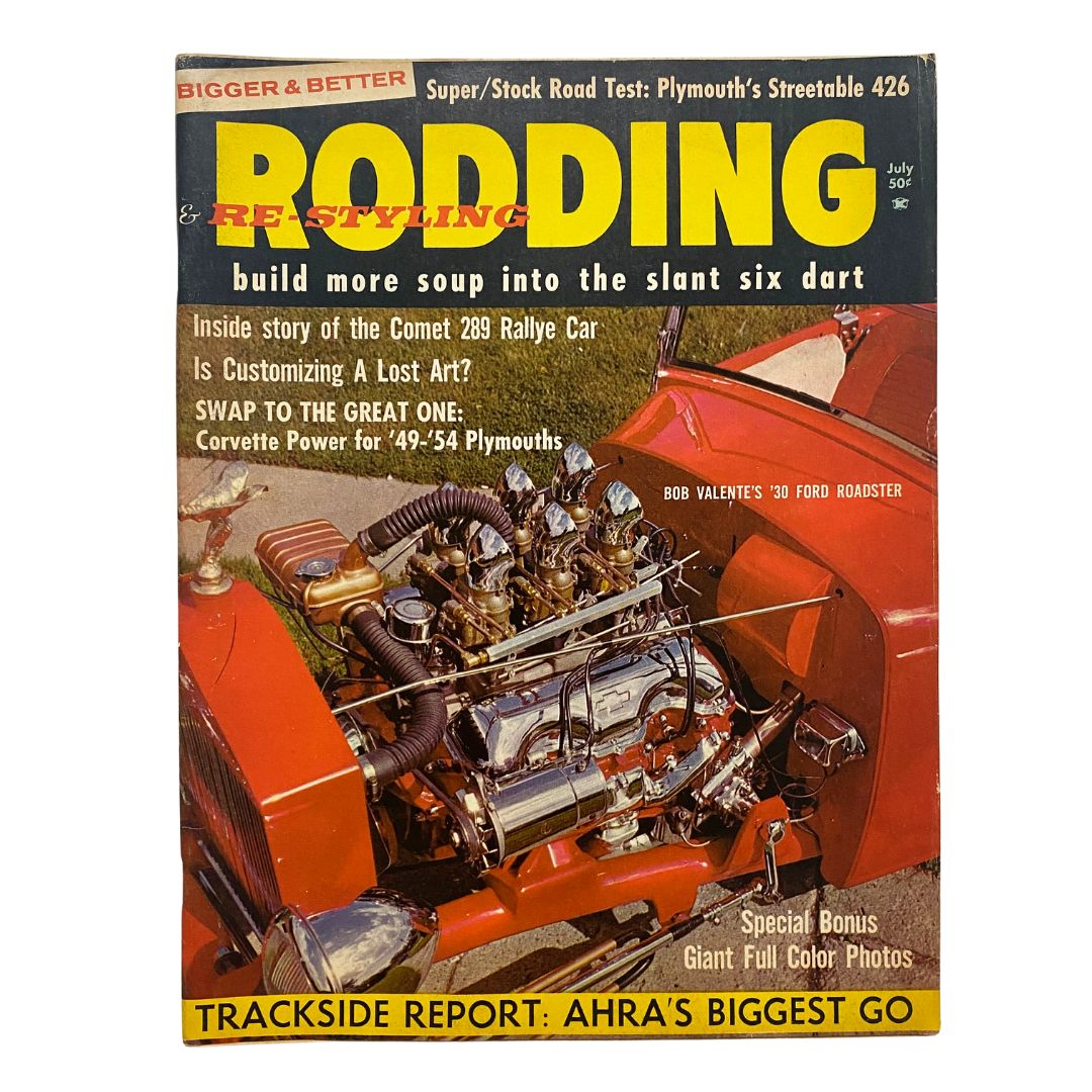 Rodding & Re-Styling Magazine June 1964 Bob Valentine's Ford Roadster No Label