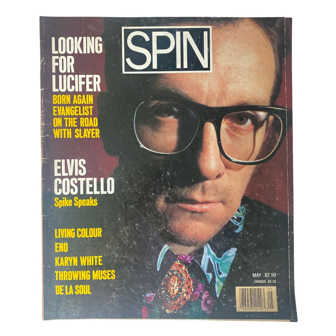 VTG Spin Magazine May 1989 Vol 5 No. 2 Elvis Costello No Label