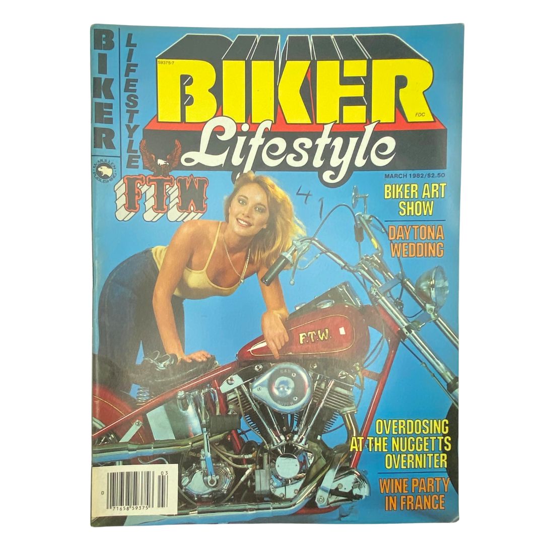 VTG Biker Lifestyle Magazine March 1982 Texas Street Scooter No Label