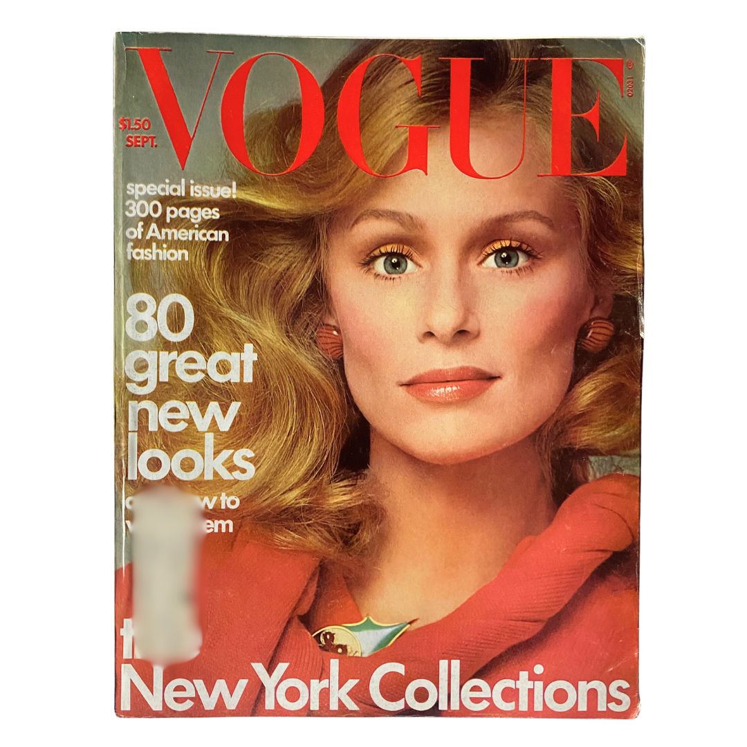 VTG Vogue Magazine September 1974 Lauren Hutton by Richard Avedon