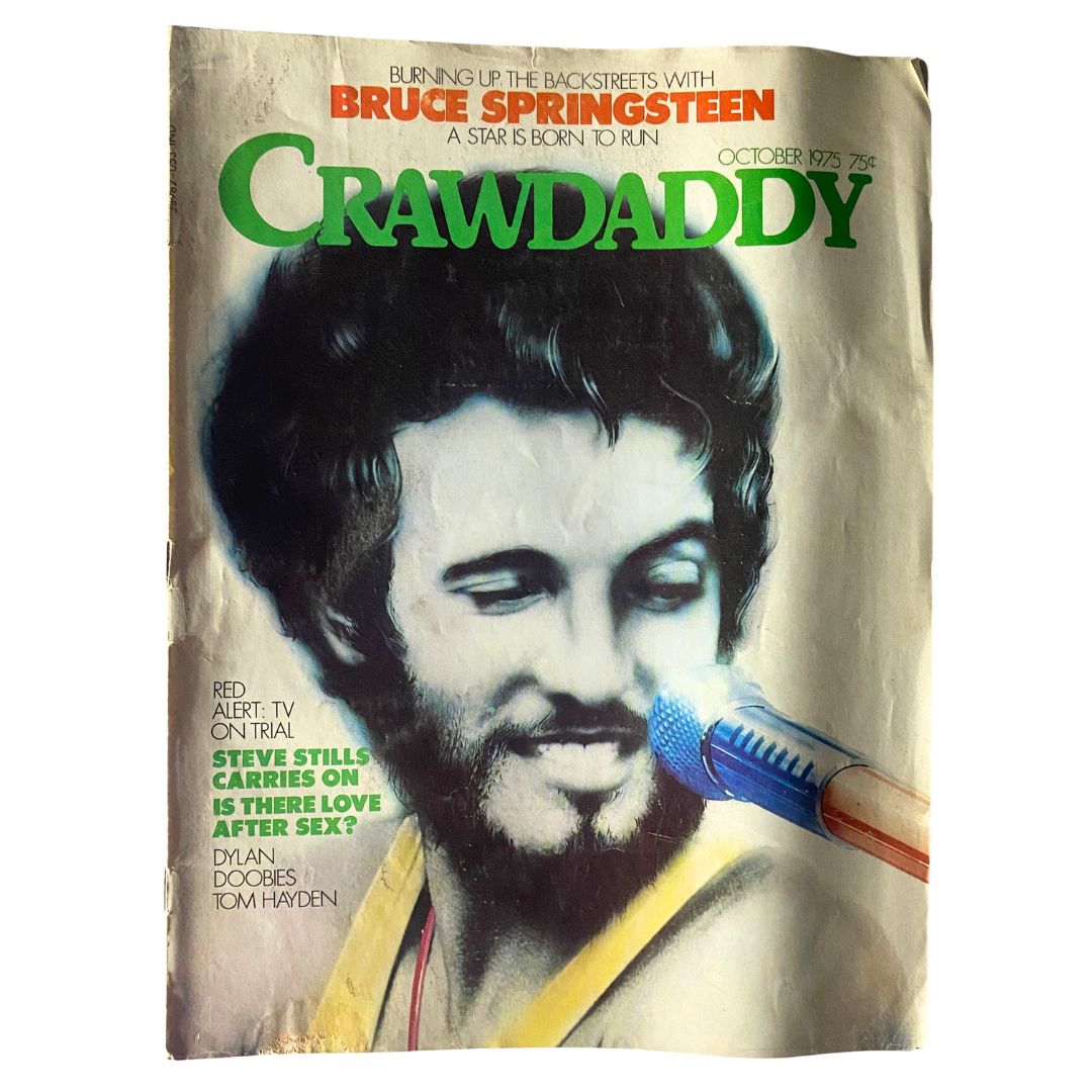 VTG Crawdaddy Magazine October 1975 Bruce Springsteen No Label