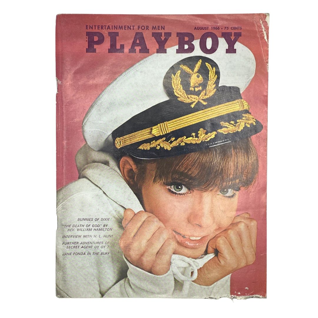 Playboy Magazine August 1966 Susan Denberg w Centerfold No Label GD Interior