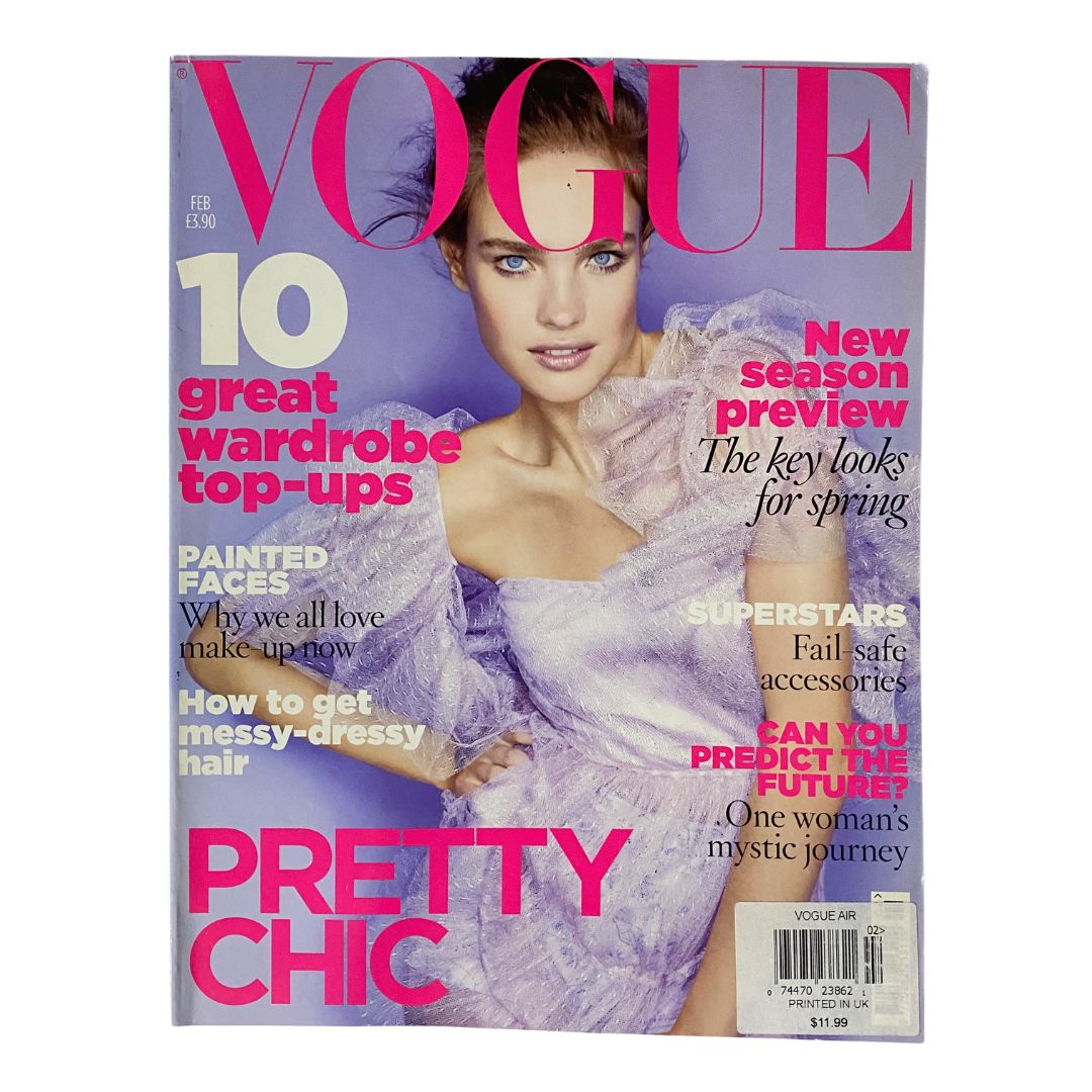 British Vogue UK Magazine February 2010 Natalia Vodianova No Label