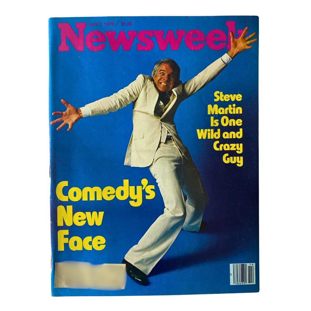 VTG Newsweek Magazine April 3 1978 Steve Martin Comedy's New Face