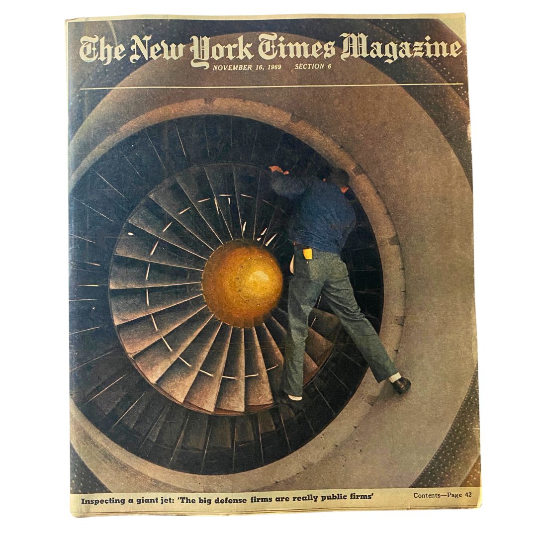 The New York Times Magazine November 16 1969 Inspecting A Giant Jet No Label VG