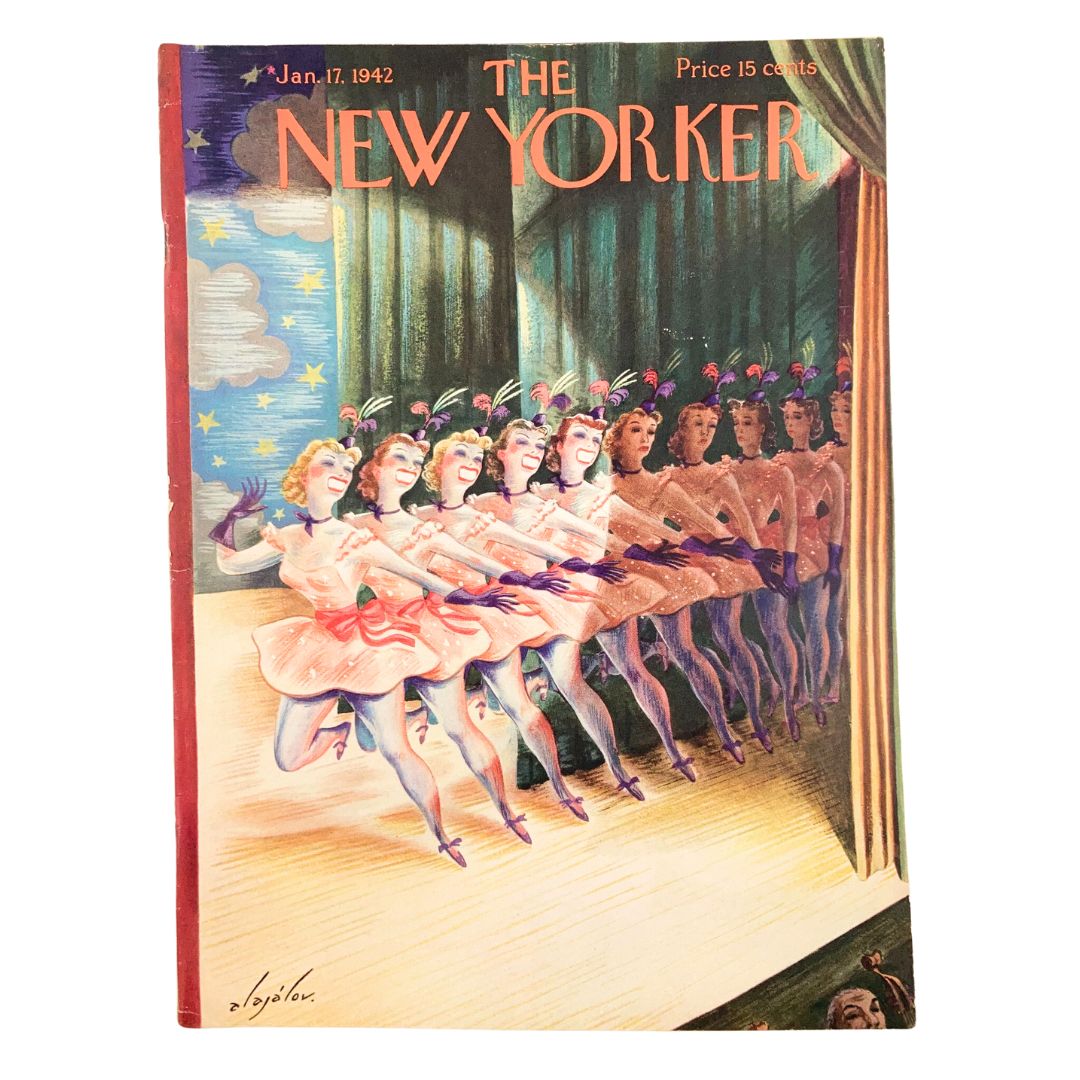 The New Yorker Magazine January 17 1942 Theatre Dancers by Constantin Alajalov