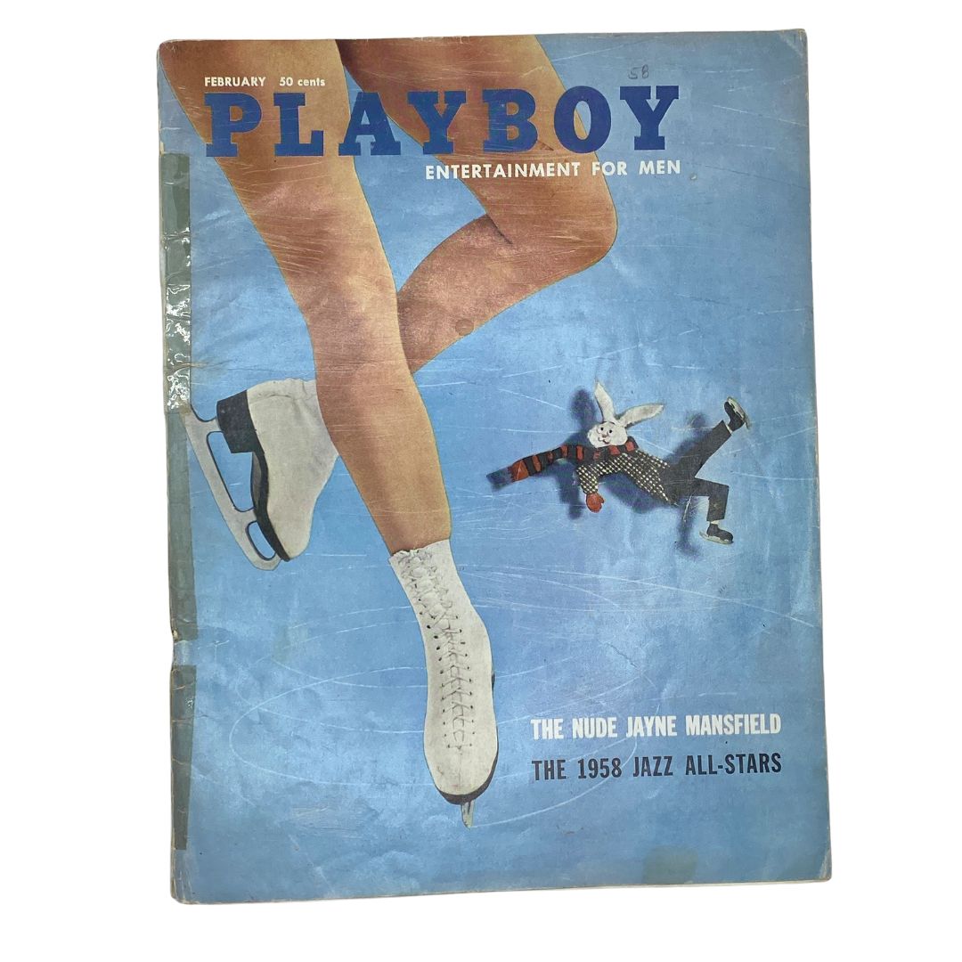 VTG Playboy Magazine February 1958 Cheryl Kubert w Centerfold GD Interior