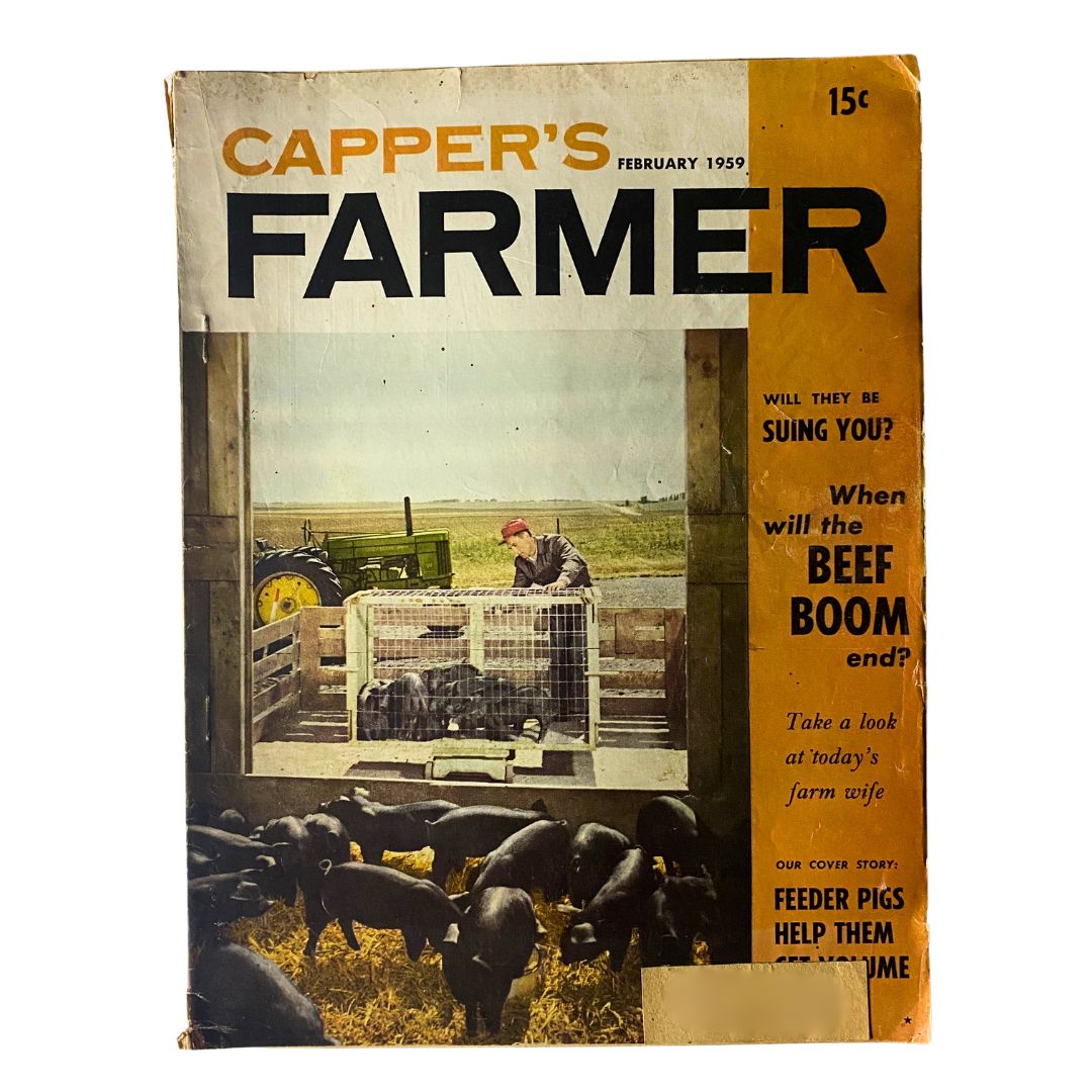 VTG Carper's Farmer Magazine February 1959 Feeder Pigs Help Them Get Volume