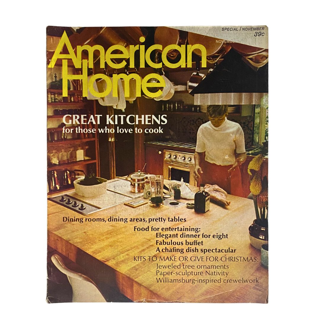 VTG American Home Magazine November 1968 Great Kitchens No Label