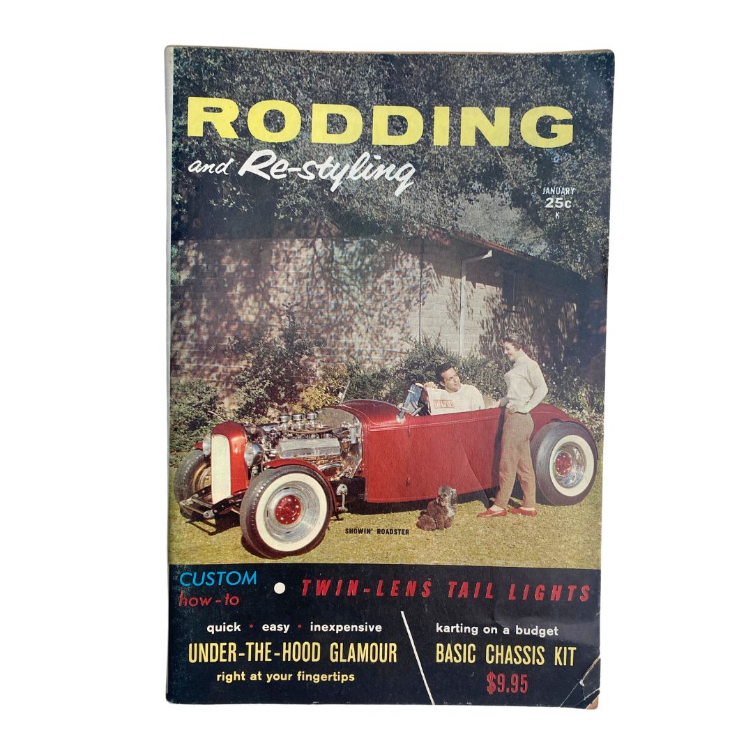 VTG Rodding & Re-Styling Magazine January 1960 Calling Card on Wheels No Label