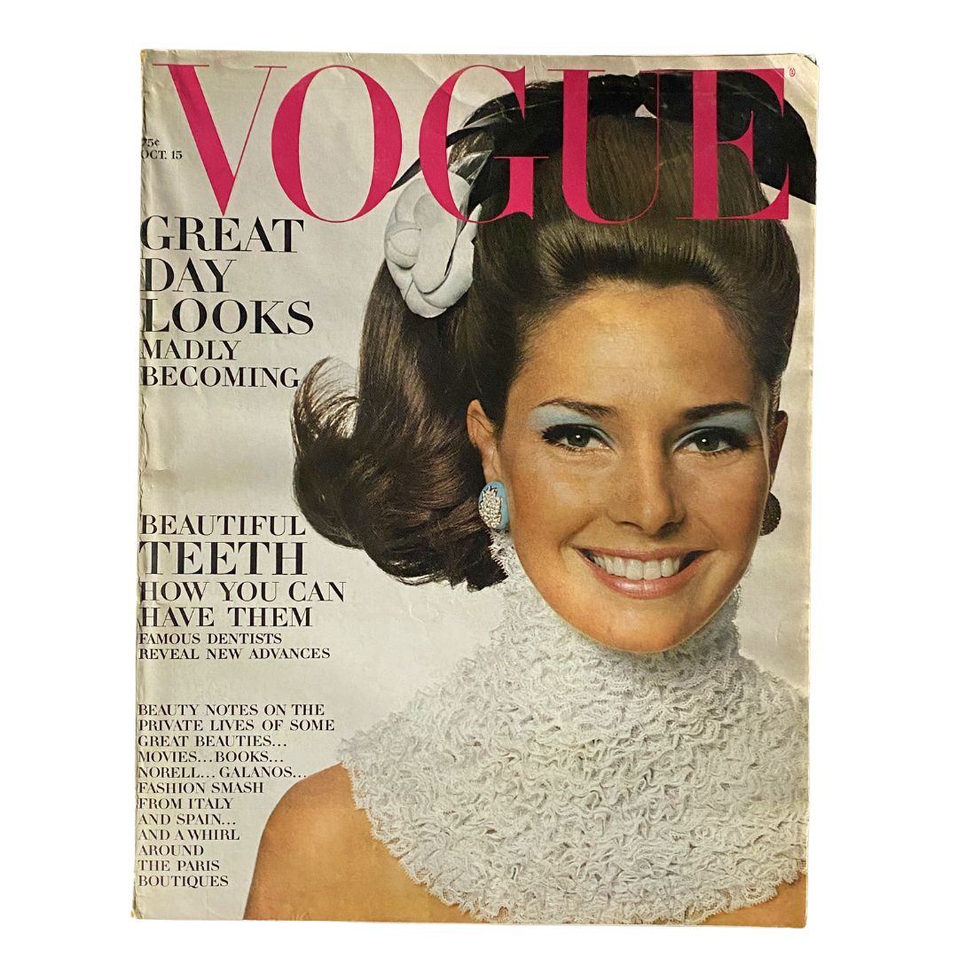 VTG Vogue Magazine October 15 1967 Jennifer O'Neill by David Bailey No Label