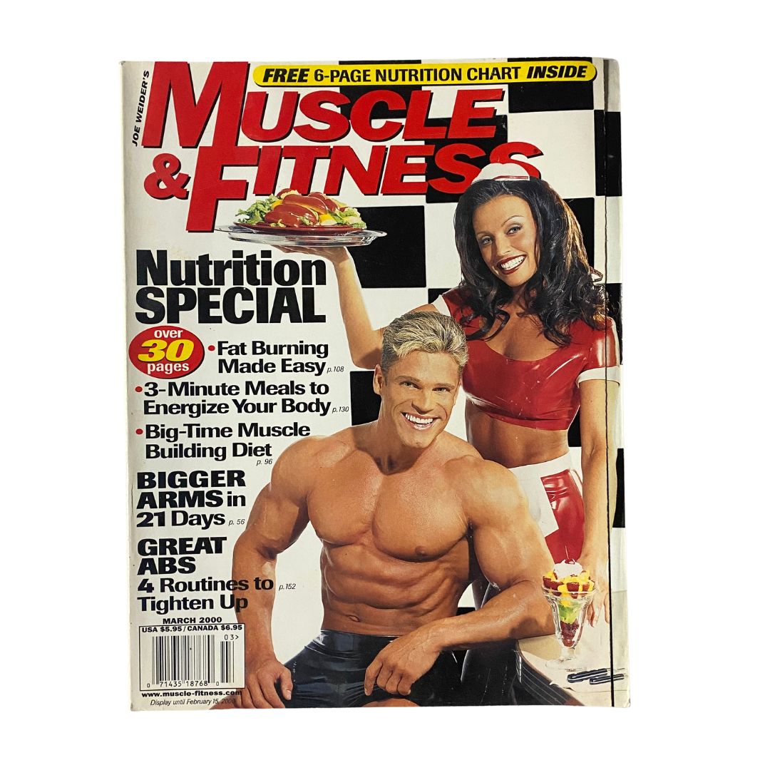 Muscle & Fitness Magazine March 2000 Latonia Galloway, Pasi Schalin No Label