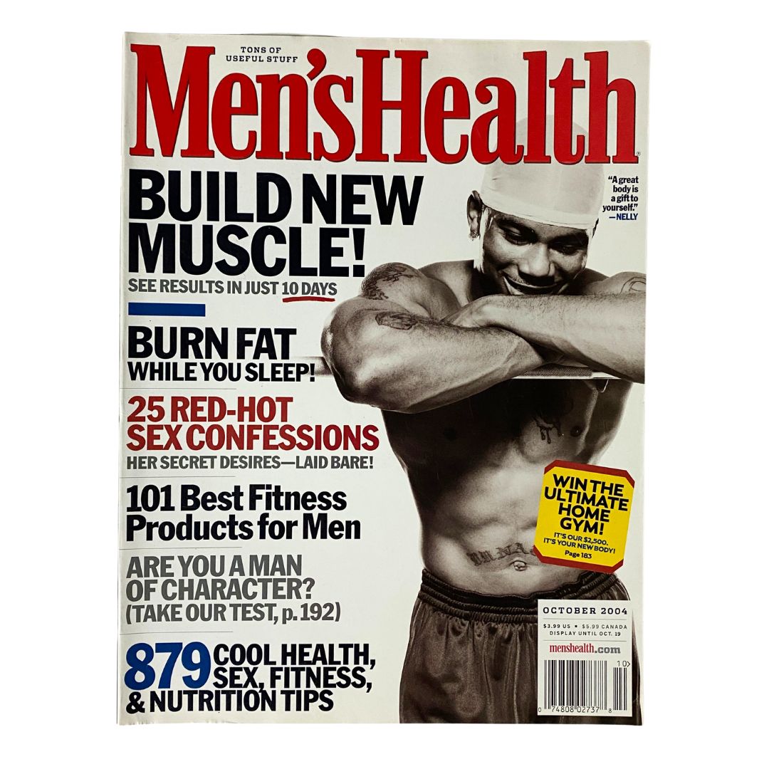 Men's Health Magazine October 2004 Nelly Build New Muscle No Label VG