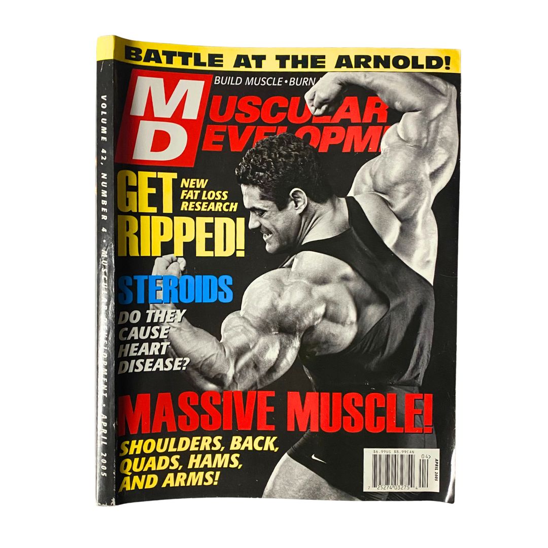 Muscular Development Magazine April 2005 Gustavo Badell Cover No Label