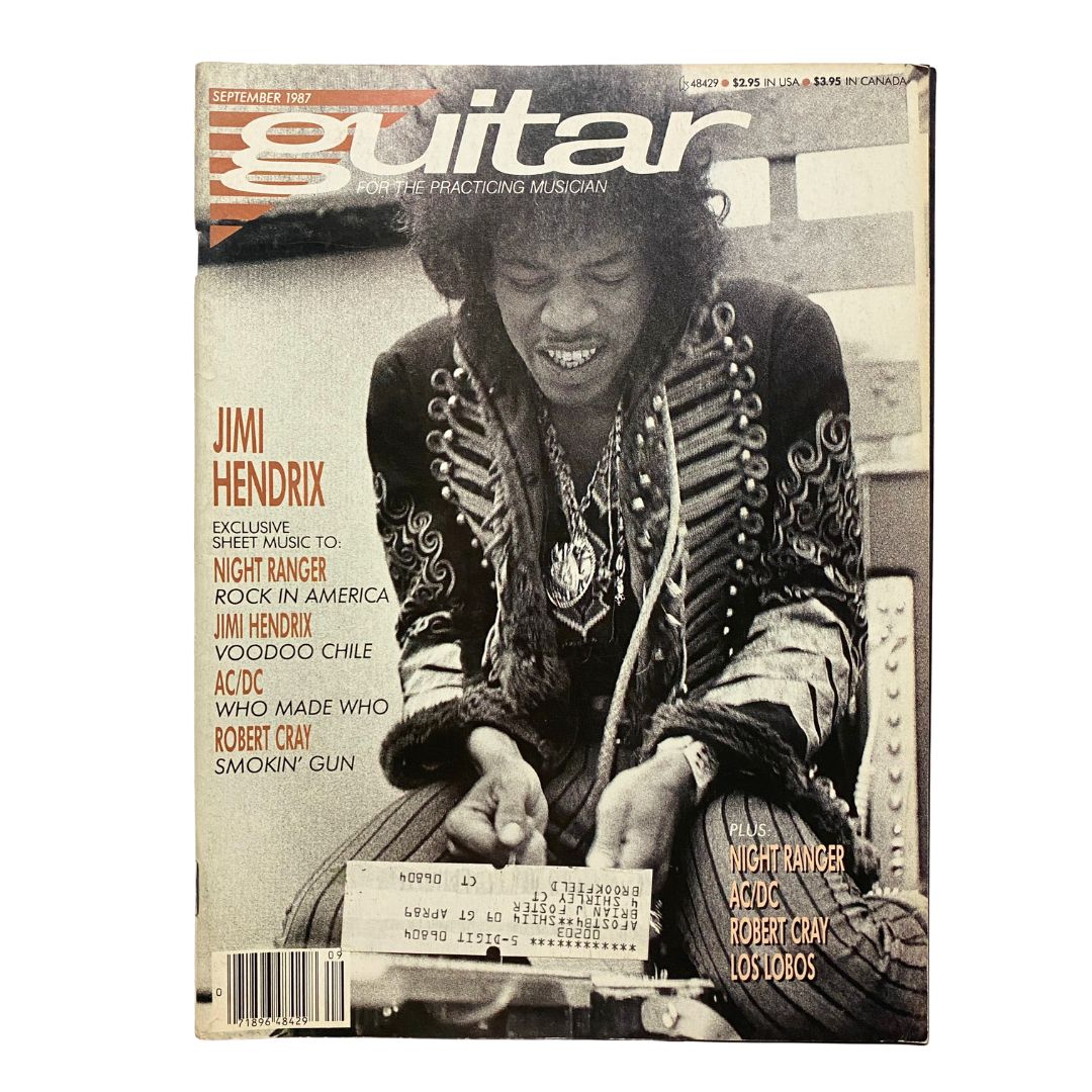 Guitar for the Practicing Musician Magazine September 1987 Hendrix w Poster VG