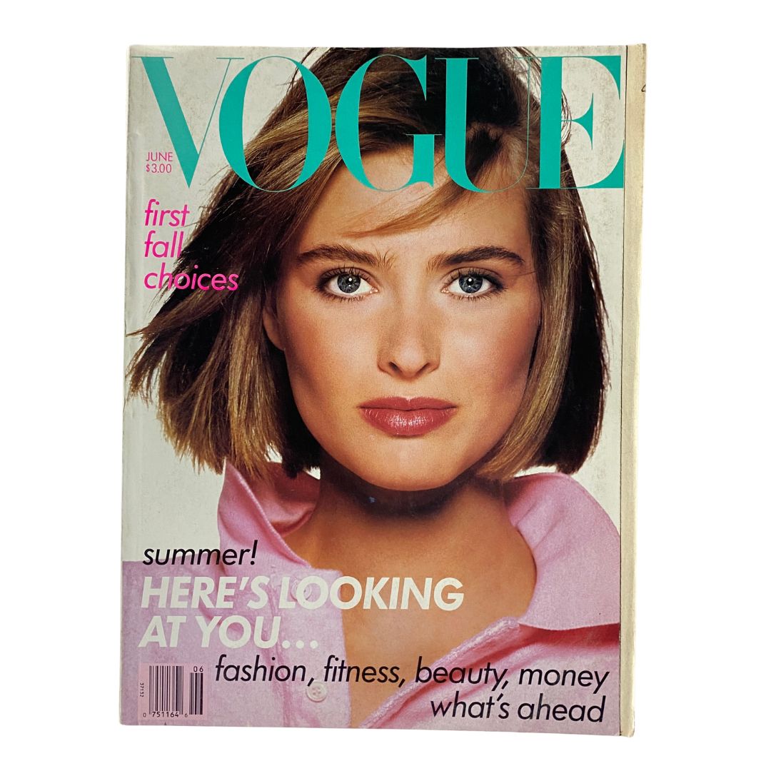 VTG Vogue Magazine June 1988 Cathy Fedoruk by Richard Avedon No Label