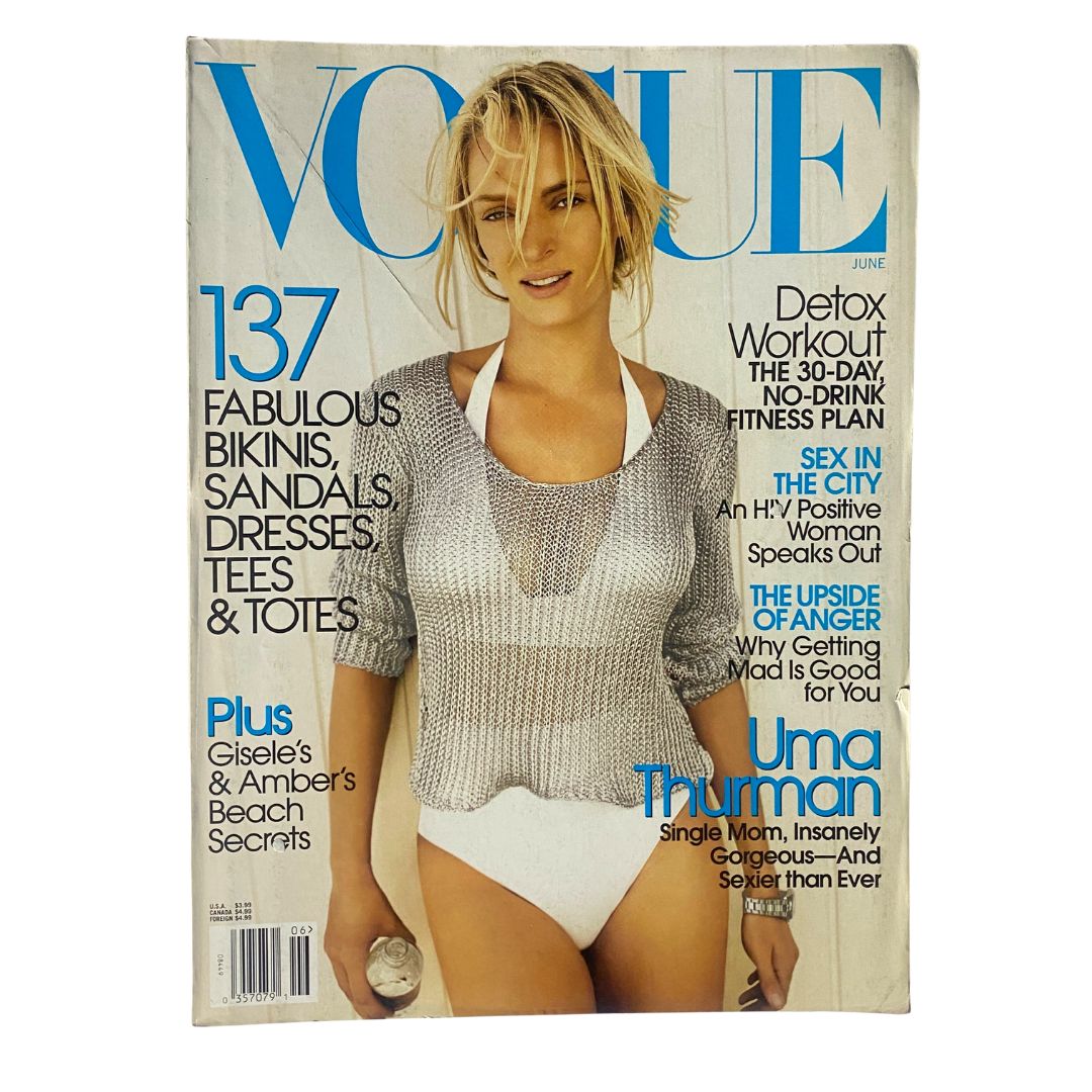 Vogue Magazine June 2006 Actress Uma Thurman Cover No Label