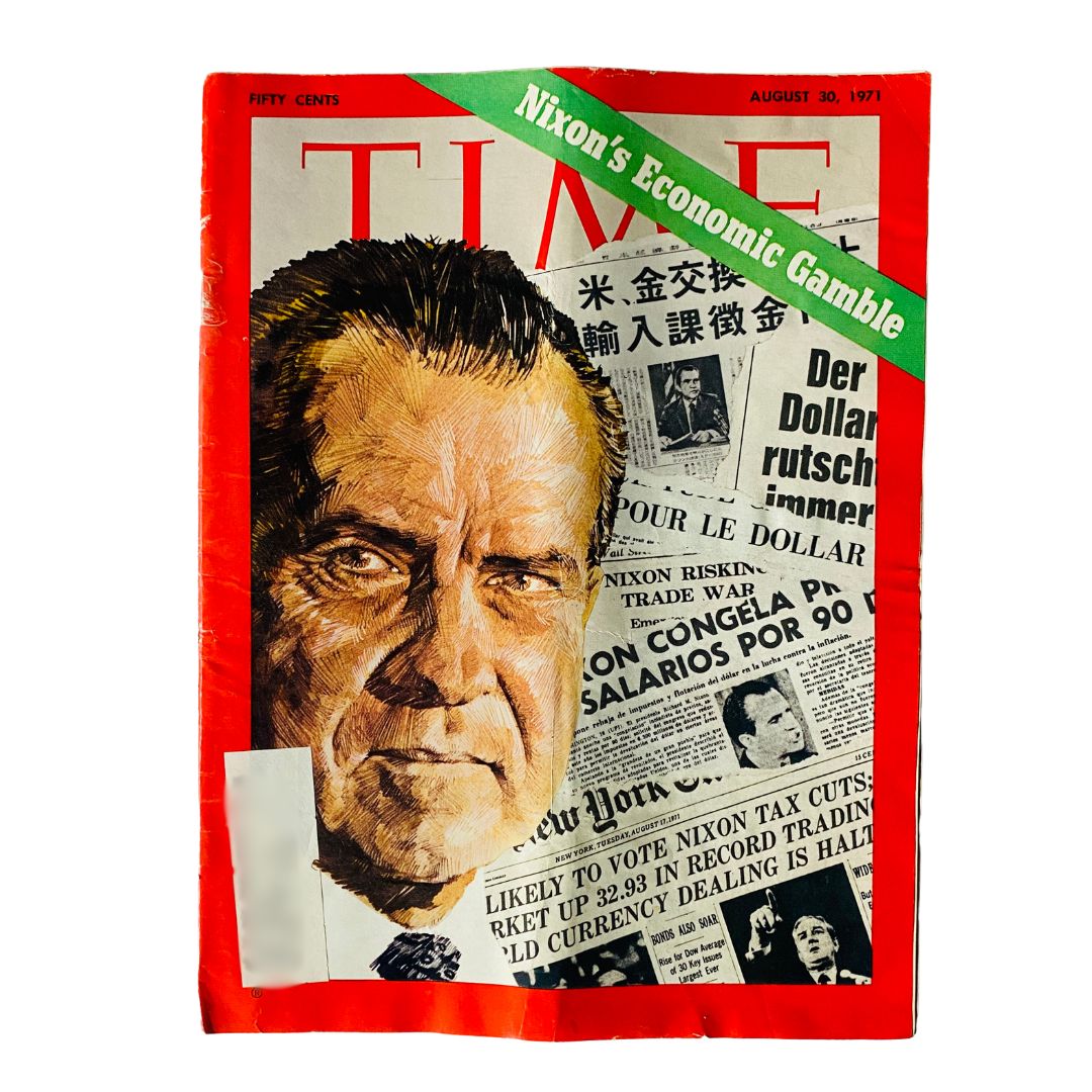 VTG Time Magazine August 30 1971 Richard Nixon's Economic Gamble