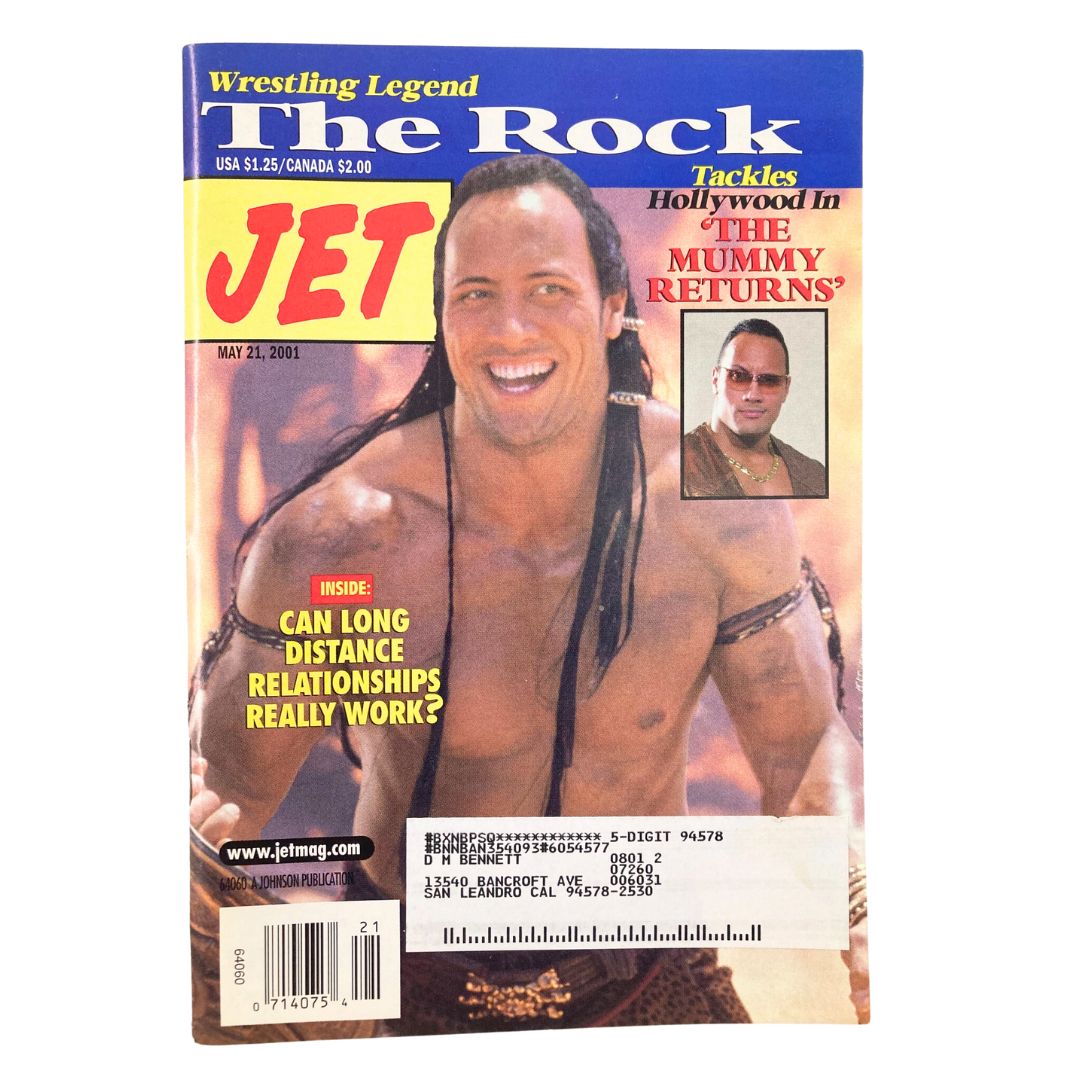 Jet Magazine May 21 2001 Vol 99 #23 Dwayne 'The Rock' Johnson The Mummy Returns