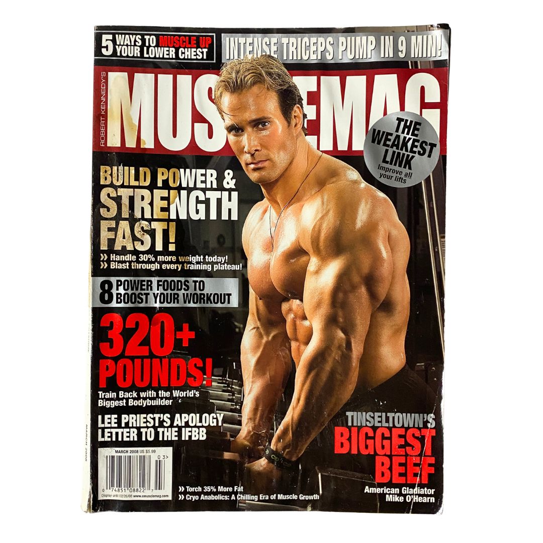 MuscleMag Magazine March 2008 No. 310 Mike O'Hearn GD Interior No Label