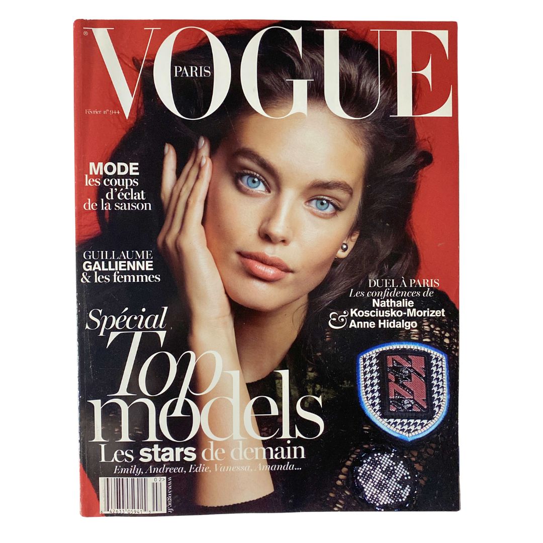 Vogue Paris Magazine February 2014 Emily DiDonato Cover No Label VG