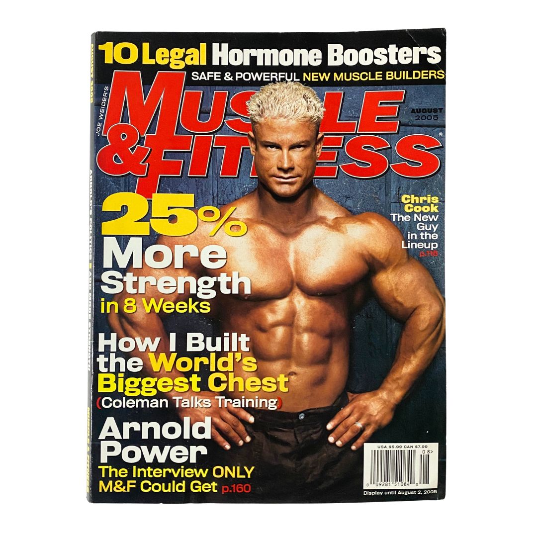 Muscle & Fitness Magazine August 2005 Vol 66 No. 8 Chris Cook No Label