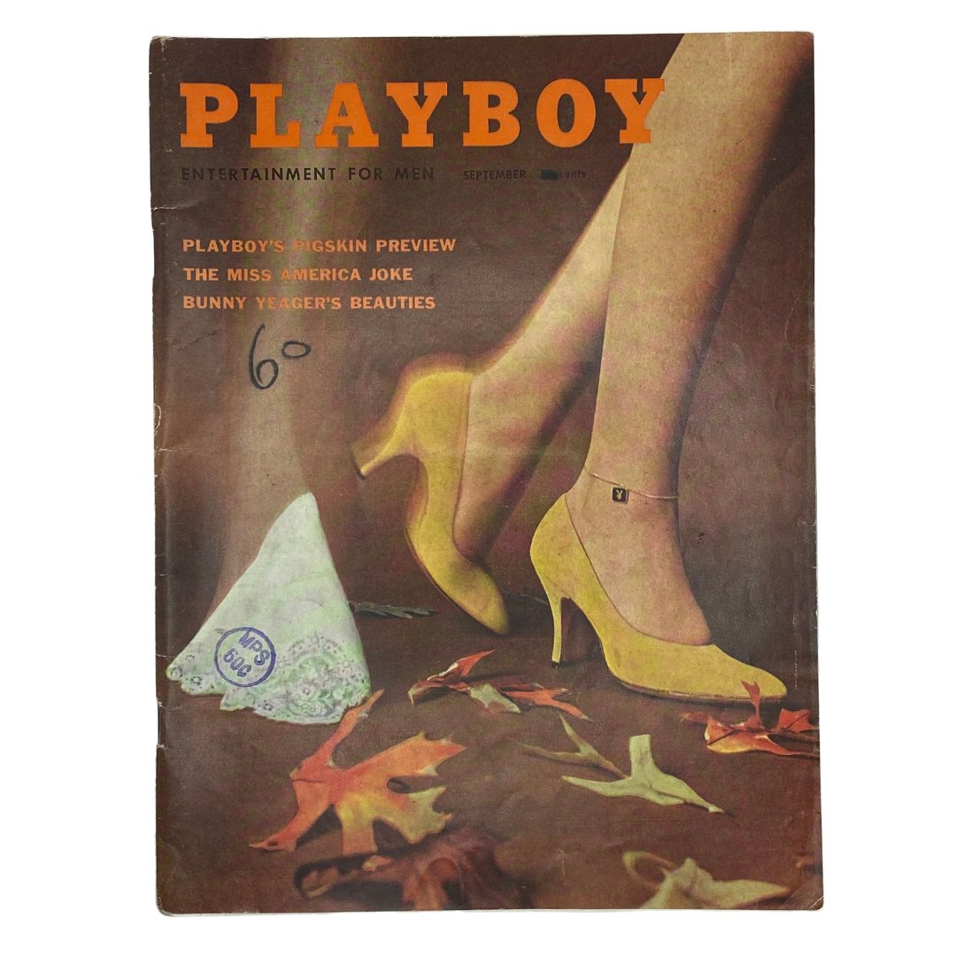 VTG Playboy Magazine September 1959 Playmate Marianne Gaba w Centerfold No Label