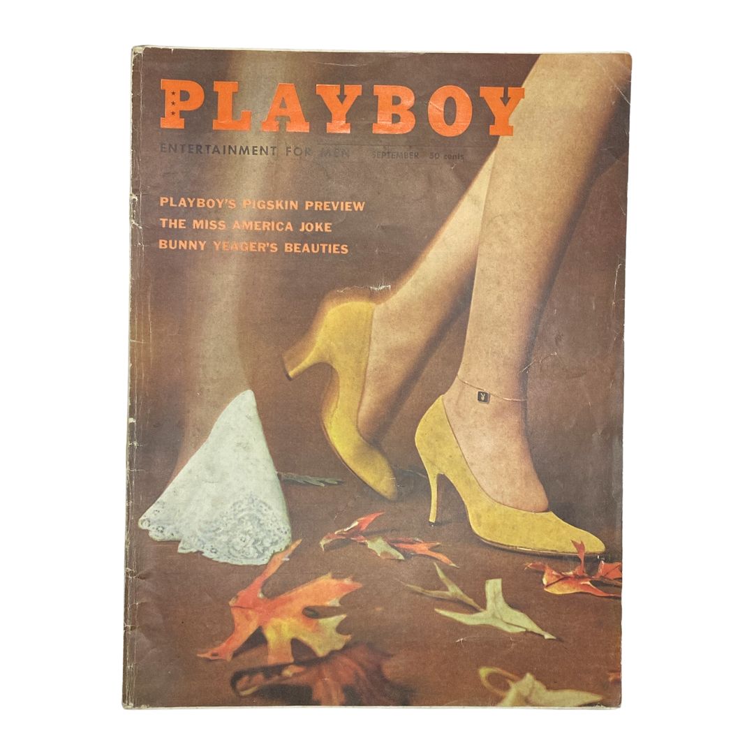 VTG Playboy Magazine September 1959 Playmate Marianne Gaba w Centerfold No Label