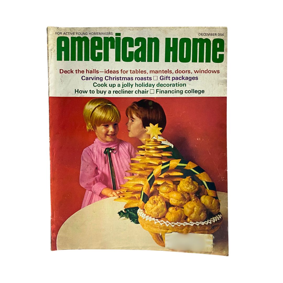 VTG American Home Magazine December 1967 Christmas Star Cookie Tree