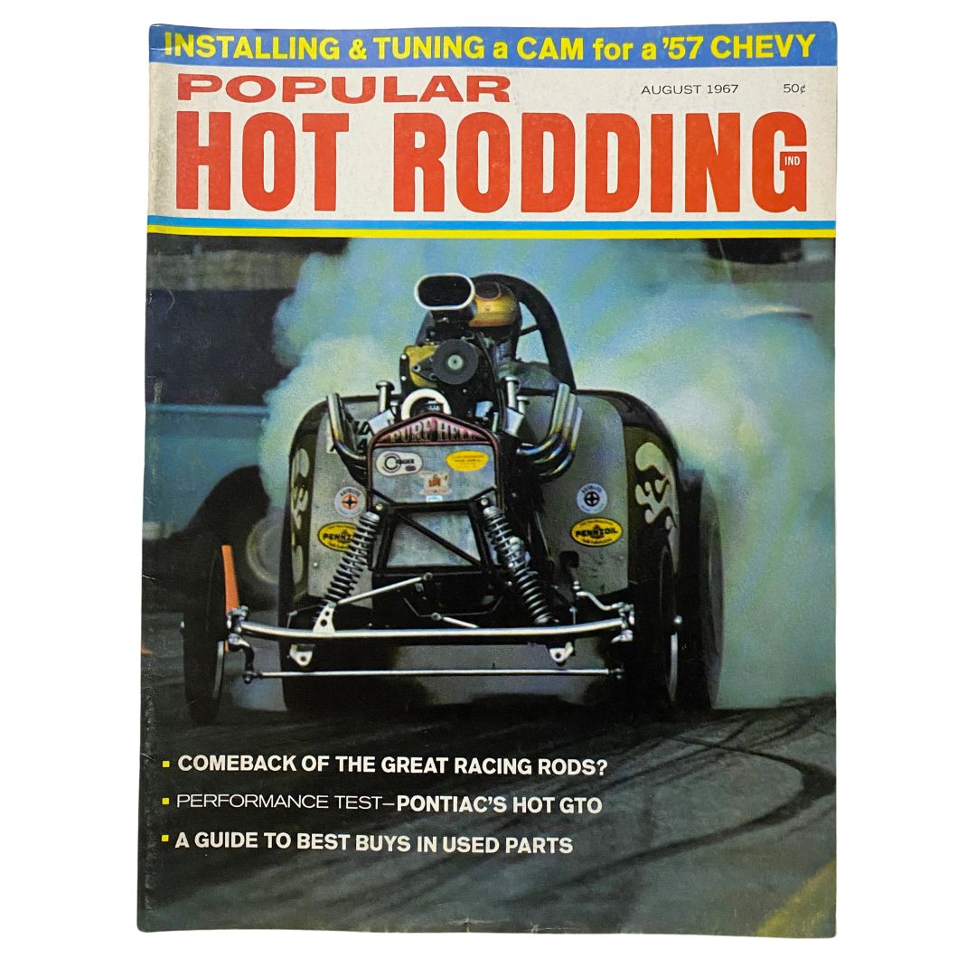 Popular Hot Rodding Magazine August 1967 Dale Emery's "Pure Hell" No Label