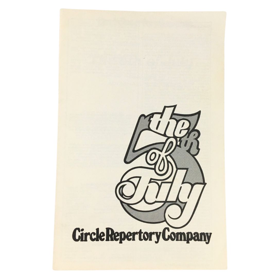 1978 Circle Repertory Company The 5th of July Jeff Daniels Jonathan Hogan