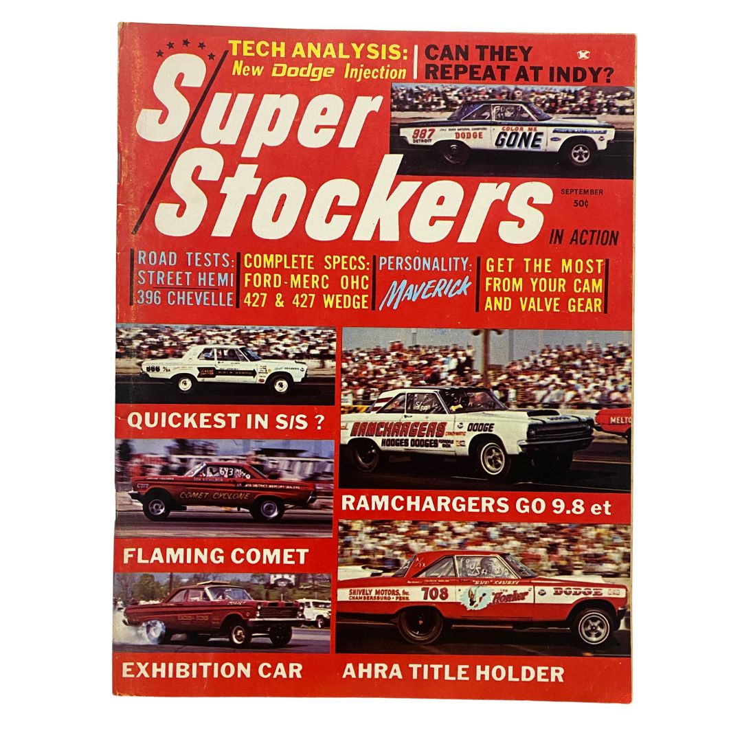 Super Stockers in Action Magazine September 1965 A Hemi for the Street No Label