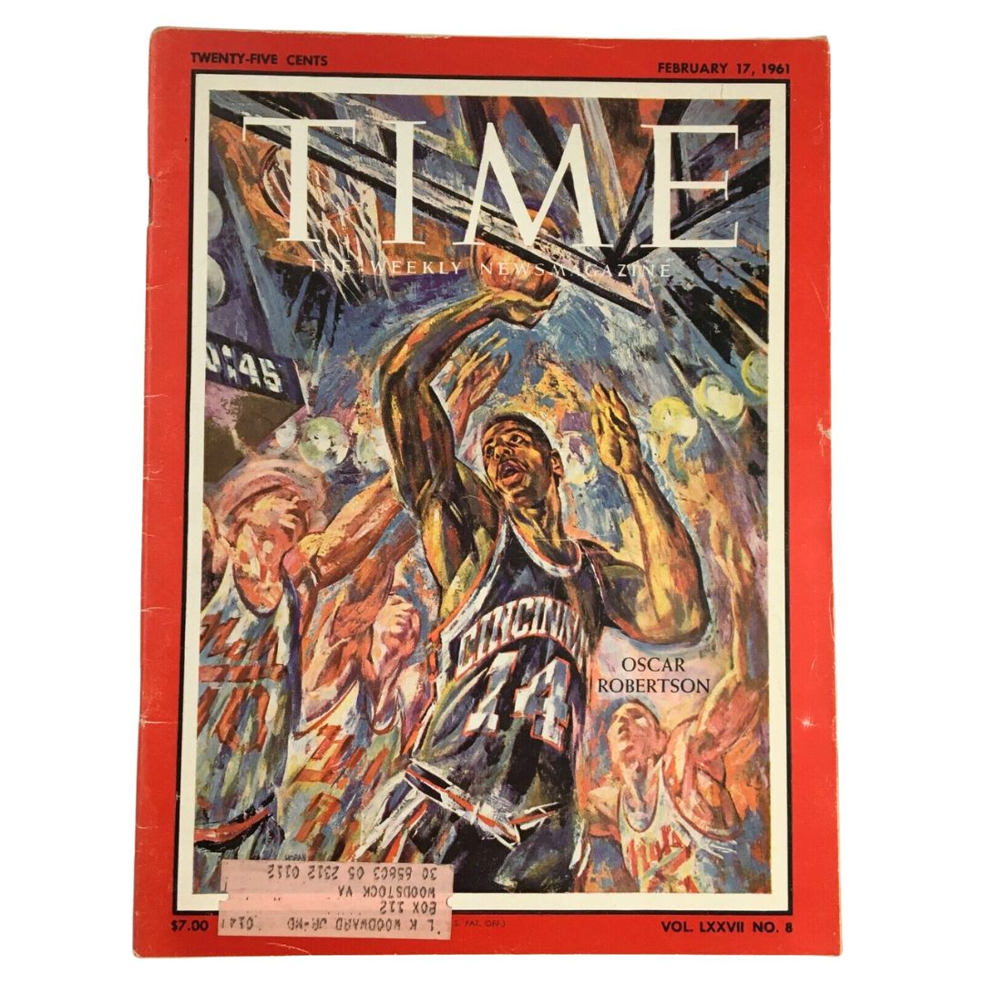 Time Magazine February 17 1961 Vol 77 #8 NBA's Oscar "The Big O" Robertson