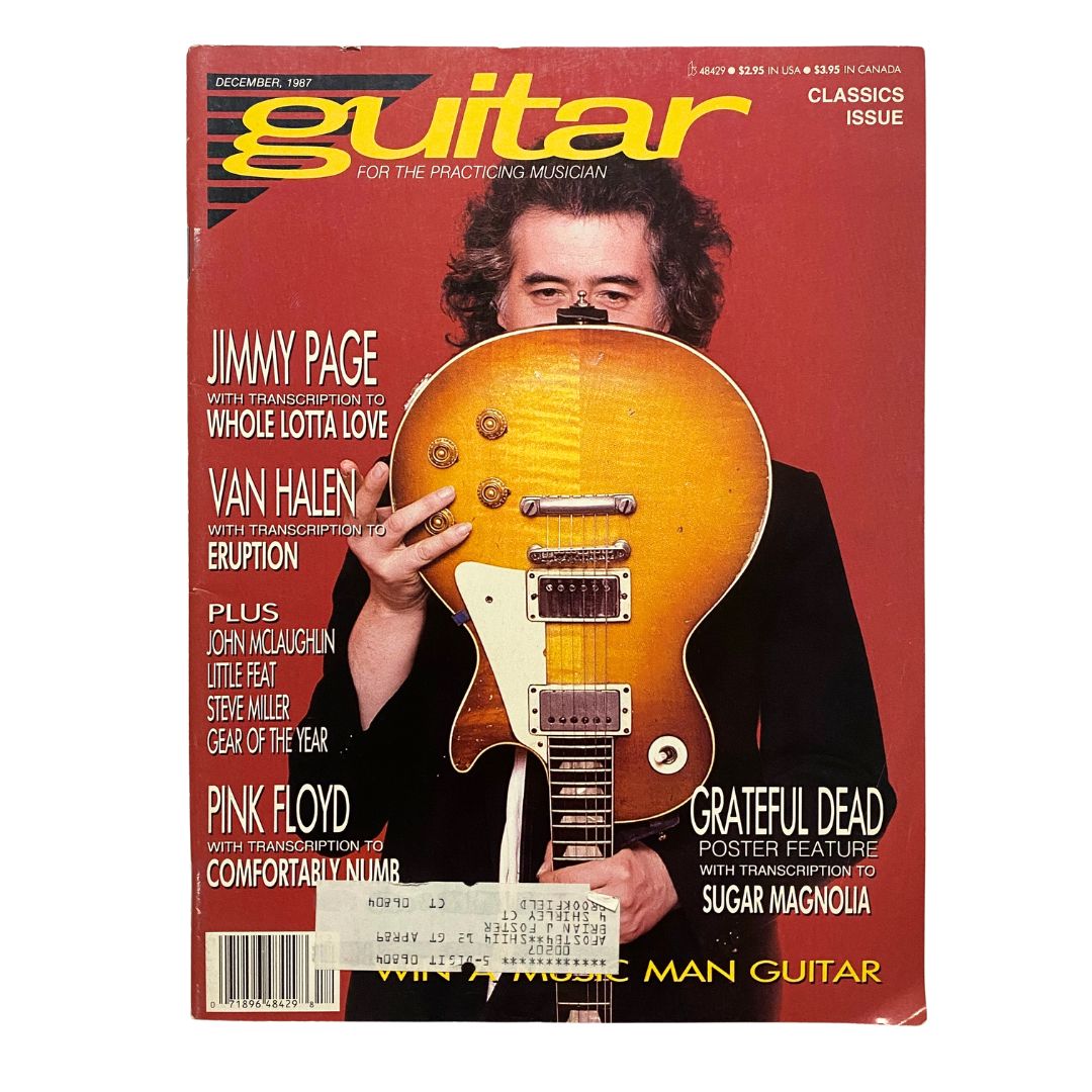 Guitar for the Practicing Musician Magazine December 1987 Jimmy Page w Poster