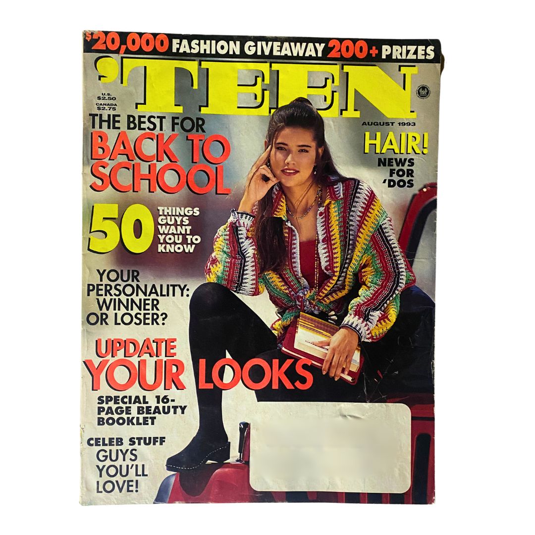 Teen Magazine August 1993 Cover Girl Nikki Taylor & The Best for Back to School