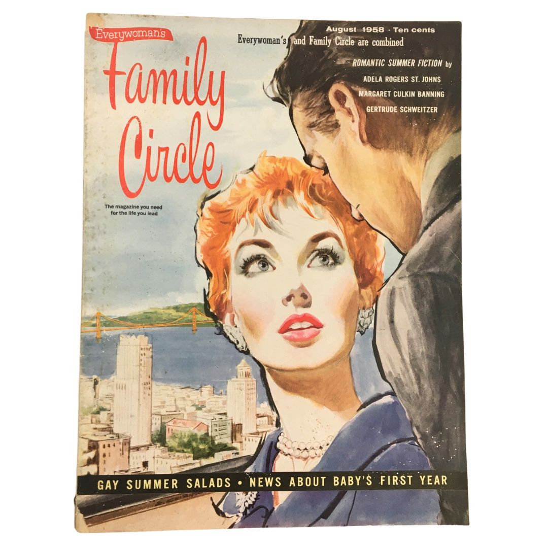 Family Circle Magazine August 1958 Adela Rogers St. John's Fiction No Label