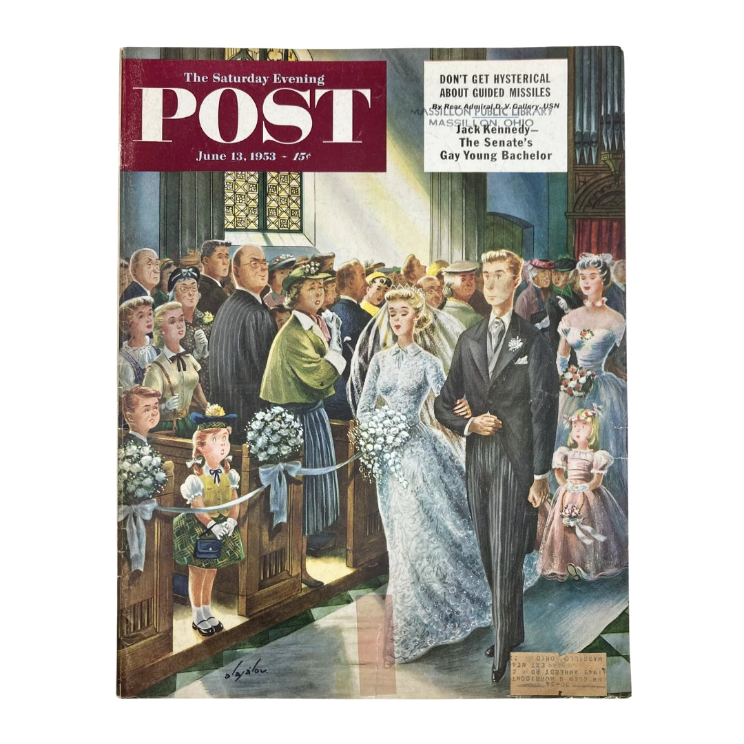 Saturday Evening Post Magazine June 13 1953 The First Church - Alajalov