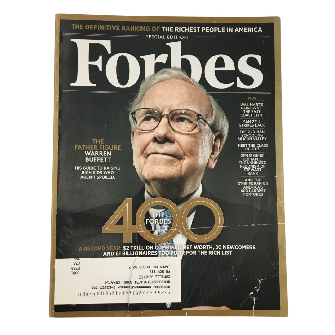 Forbes Magazine October 7 2013 The Father Figure Warren Buffet & The Forbes 400