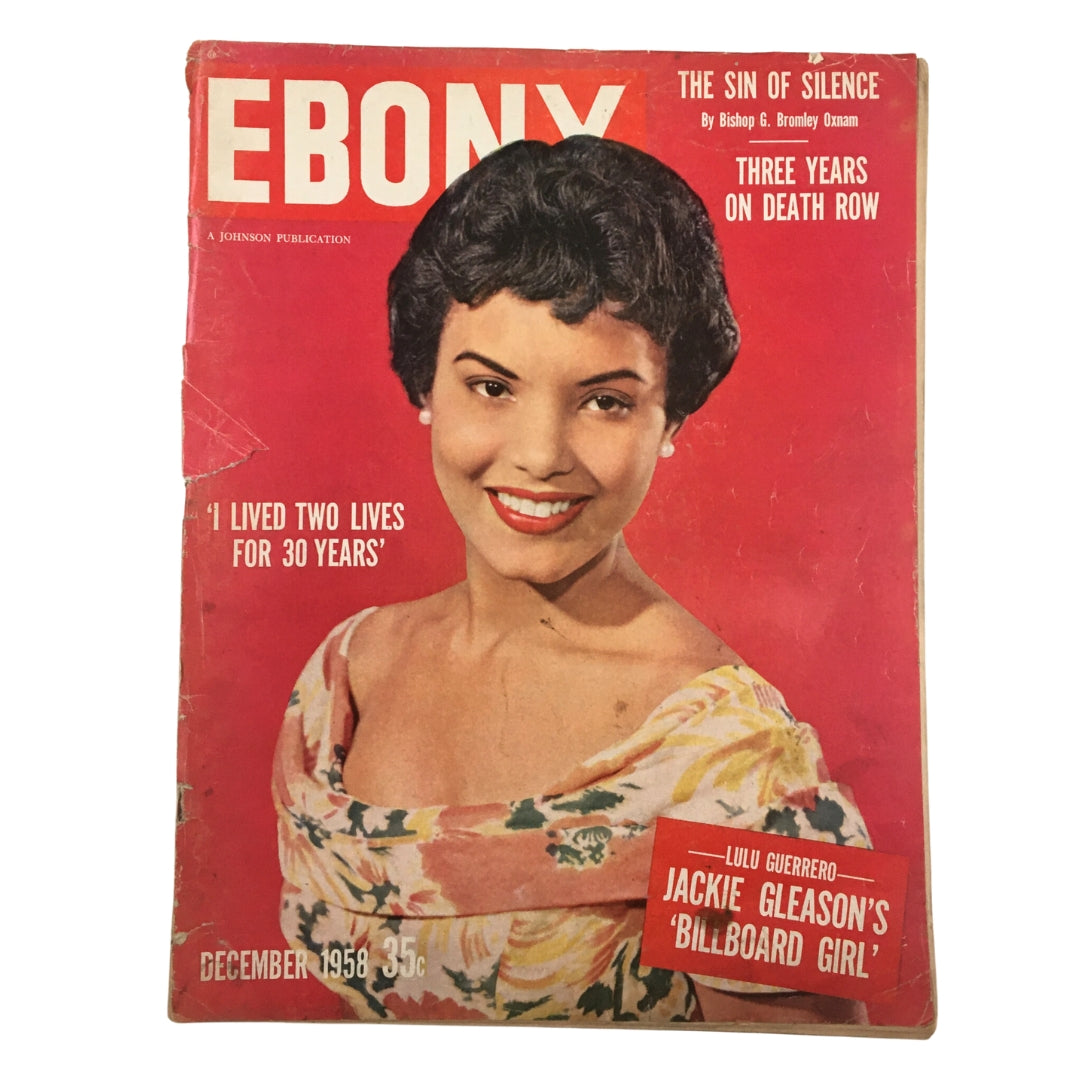 VTG Ebony Magazine December 1958 Jackie Gleason's 'Billboard Girl' No Label