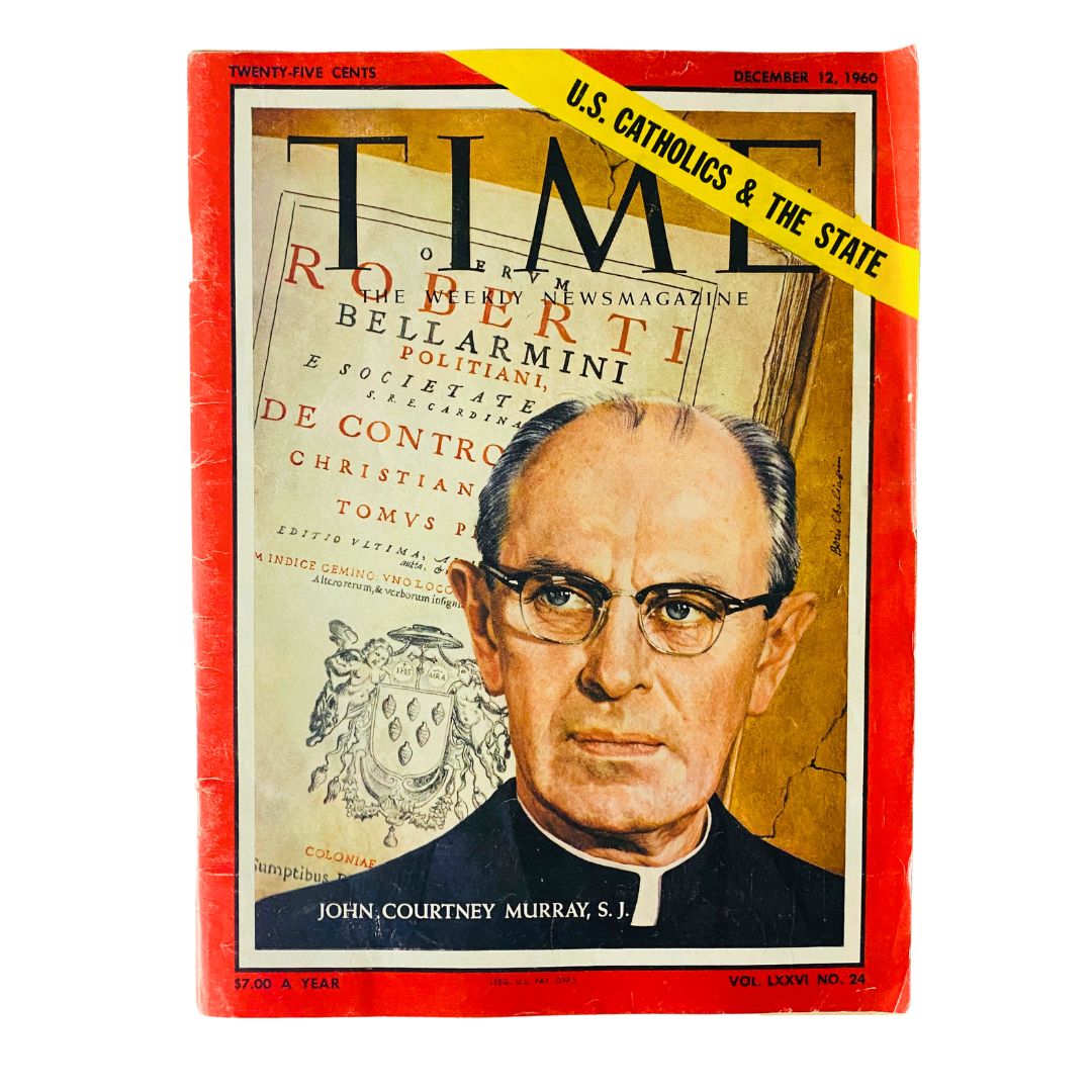 VTG Time Magazine December 12 1960 John Courtney Murray, S.J. No Label