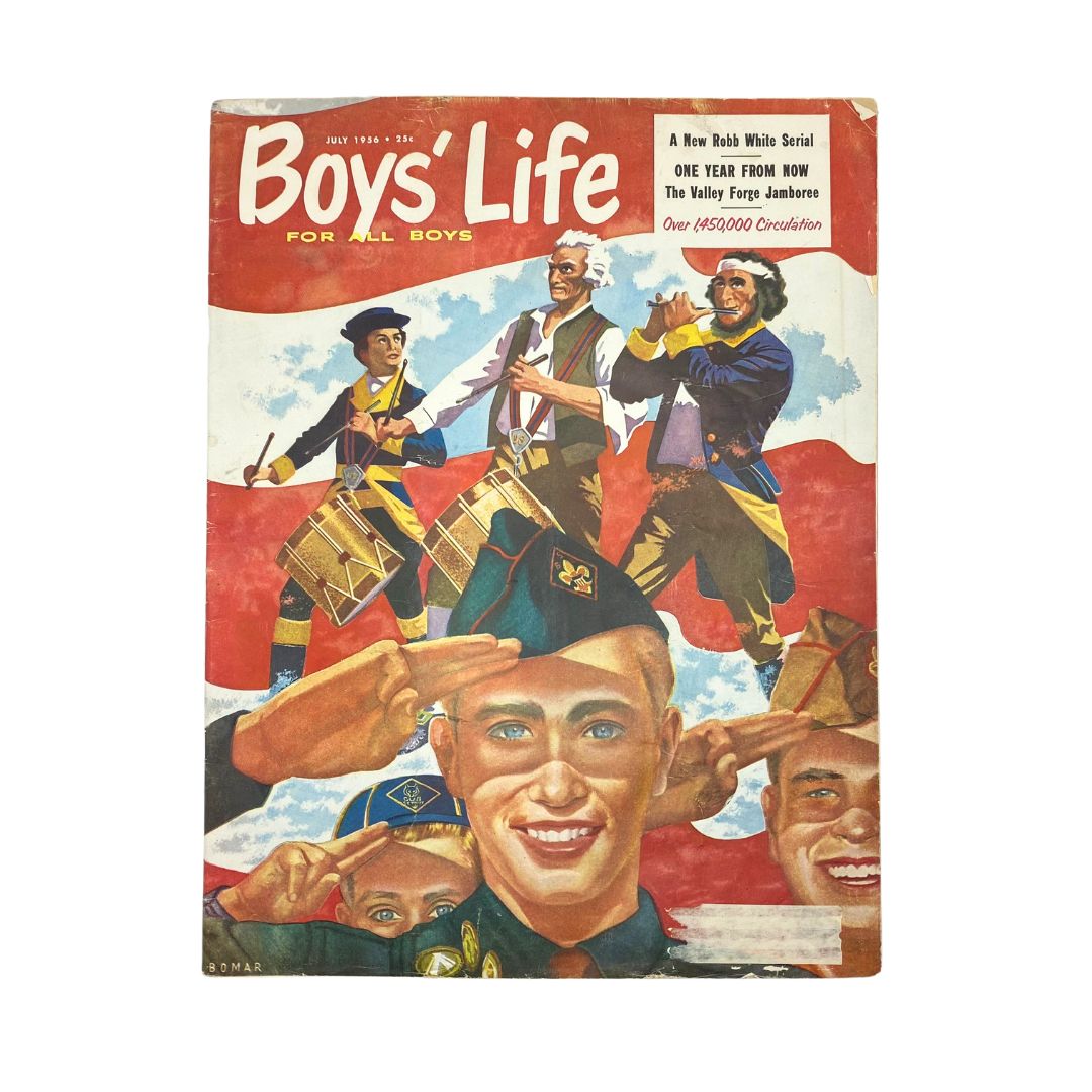 VTG Boys' Life for All Boys Magazine July 1956 Handful of Men & Boys Won Freedom